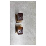 Wooden Tombstone Salt and Pepper Shakers from Leakey,Texas. (SS)