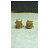 Tree Stump Salt and Pepper Shakers. (SS)