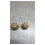 Tree Stump Salt and Pepper Shakers. (SS)