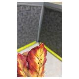 Autumn Leaf Ceramic Salt and Pepper Shakers - Some Chips. (SS)
