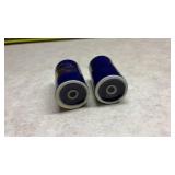Niagara Falls Canada Cobalt Blue Salt and Pepper Shakers - Crakes on 1 of Them and Small Hole(SS)