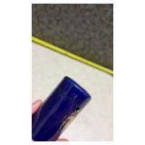 Niagara Falls Canada Cobalt Blue Salt and Pepper Shakers - Crakes on 1 of Them and Small Hole(SS)