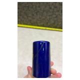 Niagara Falls Canada Cobalt Blue Salt and Pepper Shakers - Crakes on 1 of Them and Small Hole(SS)