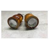 Indian City Salt and Pepper Shaker Set with Stand.  (SS)