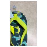 Cat & Jack Dinosaur Kids Flip Flops Size L(9/10)