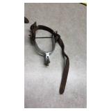 2 Western Horse Spurs with Leather Straps