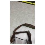 2 Western Horse Spurs with Leather Straps