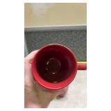 Corelle Red Stoneware Coffee Mugs Set of 4