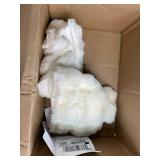 Bedbay Rabbit Faux Fur White Comforter Set Queen Size Plush Fluffy Comforter Winter Bedding Set Soft Cozy Warm Winter Quilts Queen Size Smoofy Velvet Bubble Fur Fuzzy Comforter Luxury Bedding 3 Pcs