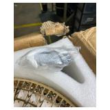 Retails for $340! 52" Dimmable Gold Fandelier Ceiling Fans with Lights and Remote Modern Retractable Blade Crystal Chandelier Ceiling Fan for Bedroom Dinning Room Living Room