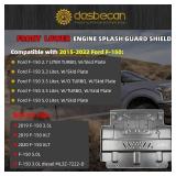 Dasbecan Front Lower Engine Splash Shield Compatible with 2015-2022 Ford F-150 F150 2.7L 3.3L 3.5L F150 Splash Guard OEM Replacement #FL3Z-5D032-D FL3Z5D032D