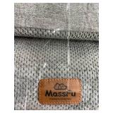 Gray Curved Dog Stairs Ramp for High Beds 28.7" H, 5-Step Dog Steps for Small Dogs and Cats, Pet Stairs for High Bed Climbing, Non-Slip Balanced Pet Step