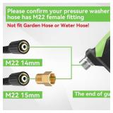 Tool Daily Sewer Jetter Kit for Pressure Washer 100 FT, Short Power Washer Gun, Drain Cleaner Hose 1/4 Inch NPT, Corner, Rotating and Button Nose Sewer Jetting Nozzle, 3600 PSI