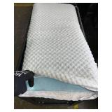 Stomach Sleeping Pillow for Stomach & Back Sleepers,Cooling Gel Thin Memory Foam Pillows for Back Shoulder Neck Pain Relief - Low Profile Ultra Flat Soft Pillow Cases with Zipper 2.25-Inches