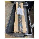 LUMI Ultra Thin Indoor Door Mat for Entrance 17"x30", Non Slip Entryway Mat, Low Profile Doormat, Unique Herringbone Design Carpet for Inside, Patio, Porch, Gray