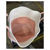 CLHMILY&Z 80L Laundry Basket Round Storage Rope Basket - 16.5x22.5 Inches - Pink Hamper in Bedreoom and Cute Storage Bin for Blankets, Toys, and Nursery Essentials