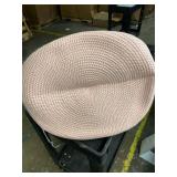 CLHMILY&Z 80L Laundry Basket Round Storage Rope Basket - 16.5x22.5 Inches - Pink Hamper in Bedreoom and Cute Storage Bin for Blankets, Toys, and Nursery Essentials