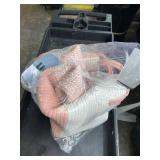 CLHMILY&Z 80L Laundry Basket Round Storage Rope Basket - 16.5x22.5 Inches - Pink Hamper in Bedreoom and Cute Storage Bin for Blankets, Toys, and Nursery Essentials