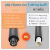 4ft & 6ft Collapsible Bo Staff Foam-Padded Martial Arts Training Staff for Safe Practice, Portable Design with Carry Bag