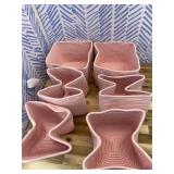 UBBCARE Set of 6 Storage Basket-12 X 12 X 12 in, Cotton Rope Basket for Shelves, Toys, Book, Cube Storage Bins with Handles, Woven Storage Basket for Organizing, Pink