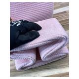 UBBCARE Set of 6 Storage Basket-12 X 12 X 12 in, Cotton Rope Basket for Shelves, Toys, Book, Cube Storage Bins with Handles, Woven Storage Basket for Organizing, Pink