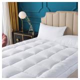 Mattress Topper Queen Size Pillowtop Mattress Cover Cooling Mattress Pad 2 Inch Thick