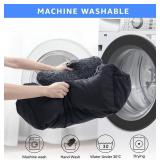 Dog Car Seat for Small Dogs, Washable Pet Booster Seats with Clip-On Safety Leash, Comfy Deluxe Plush Carseat with Storage Pockets, Puppy Car Travel Carrier Bed for Dogs Under 25 lbs, Black