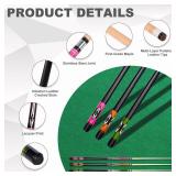 Pool Cue Stick,Pro Cue with Hard Case,Pool Sticks for Adults,Womens Pool Cue,Pool Cues for Men,58inch 19-21oz Billiard Stick Pool Cue Set,Pink/Orange/Green