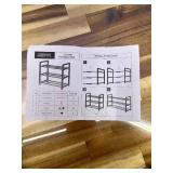 2-Tier Expandable Shoe Rack (17.5"-30.7") Adjustable Heavy-Duty Metal Shoe Organizer Shelf for Closet, Entryway, Mudroom & Garage Durable Freestanding Storage, Black