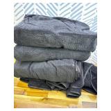 Smuge Ultra Soft 8 Piece Textured Bath Towel Set for Bathroom Shower Pool, Kitchen, Quick Dry, Lightweight Highly Absorbent - 2 Oversized Bath Towel Sheets, 2 Hand Towels, 4 Washcloths - Black