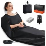 Retails for $150! Portable Infrared Sauna Blanket for Home, 86-176 , Detox, Circulation, Full Body Far Infrared Heating for Weight Loss, Stress Relief, Relaxation & Muscle Relief, Fast Heat-Up&Carryin