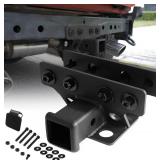 MusixiA Trailer Tow Hitch Receiver Kit for Ford Bronco 2021 2022 2023 2024 2025 2 Door & 4 Door Hitch Receiver with Cover, 2 Inch Receiver Hitch Towing Hook (Exclude Bronco Sport)