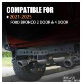 MusixiA Trailer Tow Hitch Receiver Kit for Ford Bronco 2021 2022 2023 2024 2025 2 Door & 4 Door Hitch Receiver with Cover, 2 Inch Receiver Hitch Towing Hook (Exclude Bronco Sport)