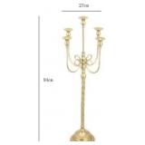 Retails for $155! Candlestick Holders Retro Floor-Standing Tall Candlestick Wedding Arrangement Metal Five-Head Candle Holder