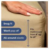 King Size 4 Piece Sheet Set - Comfy Breathable & Cooling Bed Sheets Set - Hotel Luxury Bedding for Women, Men, Kids, Teens, Boys & Girls - Deep Pockets, Soft & Wrinkle Free - Tan (Heathered Sheets)