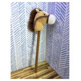 Aurora Rideable Giddy-Up Friends Beige Pony Stuffed Animal - Active Fun - Imaginative Adventures - Brown 37 Inches