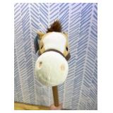 Aurora Rideable Giddy-Up Friends Beige Pony Stuffed Animal - Active Fun - Imaginative Adventures - Brown 37 Inches