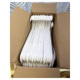 HOUSE DAY White Plastic Hangers 60 Pack, Clothes Hangers with Non Slip Hooks, Durable & Space Saving Coat Hanger, Light-Weight Clothing Hanger, Perfect Closet Organizer for Everyday Use