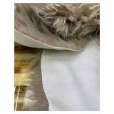 Ashler Faux Fur Rug, Beige Area Rugs, Fluffy Sheepskin Fur Rug, Fuzzy Ultra Soft 2 x 3 Ft Rugs, Machine Washable Shag Rug, Nursery Throw Rugs for Bed, Living, Kids Room