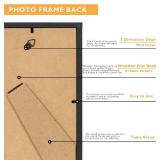 40 Packs 4x6 Picture Frame Black, Engineered Wood 4 x 6 Photo Frame, 4 by 6 Photo Poster Frame for Wall Hanging and Tabletop Set of 40, Black