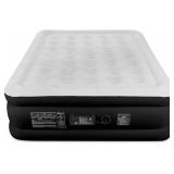 Retails for $140! SoundAsleep Products Dream Series Luxury Air Mattress, ComfortCoil Technology, Built-in High Capacity Pump for Home, Camping- Double Height, Adjustable, Inflatable Blow Up, Portable 