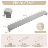 Novabright 76"x8"x5" Bed Wedge Pillow Gap Filler for Headboard Gap Filler Bed Wedge Pillow with Side Pocket Gaps Mattress Wedges Gaps Fillers to Stop Items Falling Down, Removable and Washable