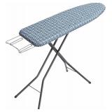 APEXCHASER Ironing Board Full Size, Iron Board with Ironrest, Lightweight Iron Table Stand Adjustable Height, Foldable Iron and Ironing Boards Set with Thick Padding, Sturdy Metal Legs, Blue 43x13