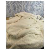 Premium Heated Throw Blanket 50" 60" - Ultra Cosy Soft Electric Blanket with 8 Heating Levels,Plush Fast Heating Faux Rabbit Fur Blanket for Bed & Couch - Auto Shut Off,Machine Washable (Beige)