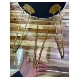 LUE BONA Vanity Stool, White Vanity Stools for Makeup Room, Round Ottoman Foot Stool, Velvet Footrest Vanity Chair for Bathroom Vanity, Bedroom, Living Room, Entryway, Offices