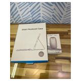 MoKo Touch Keyboard Case for iPad (A16) 11th Generation 11 inch 2025, iPad 10th Generation 10.9 inch Case with Pencil Holder, 7 Colors Backlit Multi-TrackPad Detachable Bluetooth Keyboard,Nosegay Pink