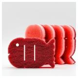 5 Pack Multipurpose Dual Sided Triple Layer Dish Sponges Kitchen | Boil Safe Scratch Free Odor Resistant Extra Durable | Flexible and Durable Design for Long Lasting Use (5, Fish)
