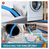 Sealegend 47-Pieces 33-Feet Dryer Vent Cleaner Kit, Dryer Cleaning Tools, Include Omnidirectional Blue Dryer Lint Vacuum Attachment, Dryer Vent Brush, Universal Vacuum & Dryer Adapters