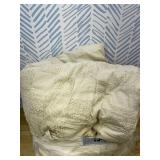 Bedsure Queen Size Comforter Set Beige, Boho Tufted Bed Set, Checkered Farmhouse Shabby Chic Bedding, 3 Pieces, 1 Plaid Geometric Comforter and 2 Pillow Shams