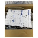 MOUKABAL Dish Drying Rack - Stainless Steel Over The Sink Dish Drying Rack (Expandable Length), 2 Tier Large Dish Rack with Utensil Holder, 32.3" - 33.9"(L) x 11.4"(W) x 32.3"(H) Silver